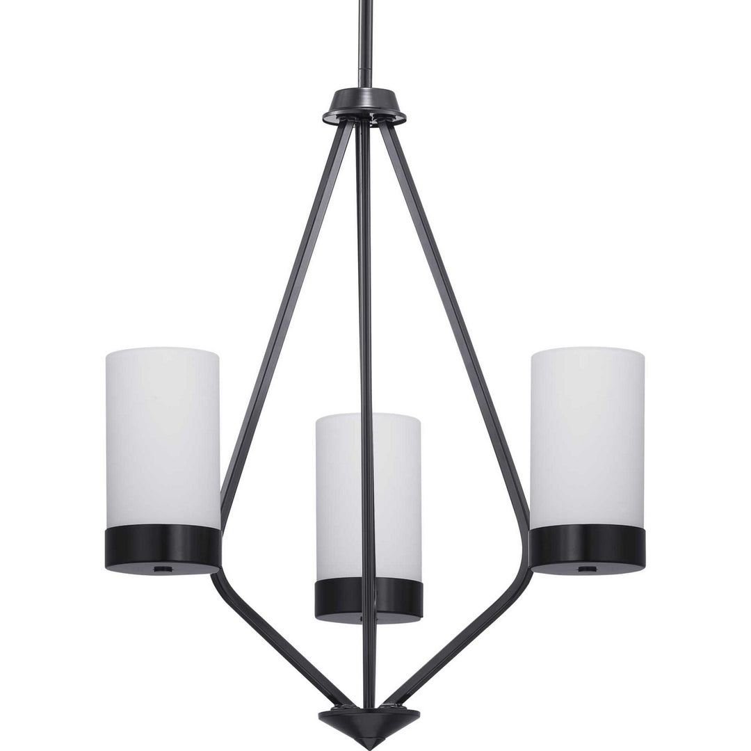 Progress Canada - P400021-031 - Three Light Chandelier - Elevate - Black