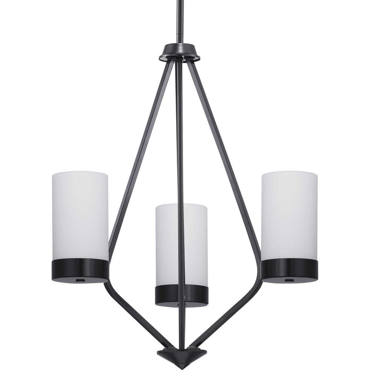 Progress Canada - P400021-031 - Three Light Chandelier - Elevate - Black