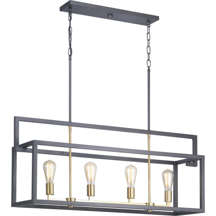 Progress Canada - P400086-143 - Four Light Island Pendant - Blakely - Graphite