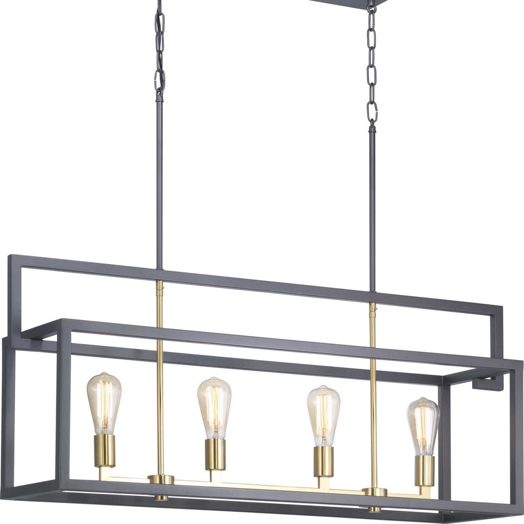 Progress Canada - P400086-143 - Four Light Island Pendant - Blakely - Graphite