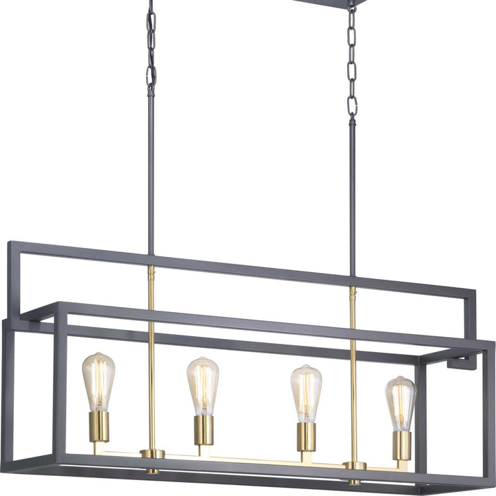 Progress Canada - P400086-143 - Four Light Island Pendant - Blakely - Graphite