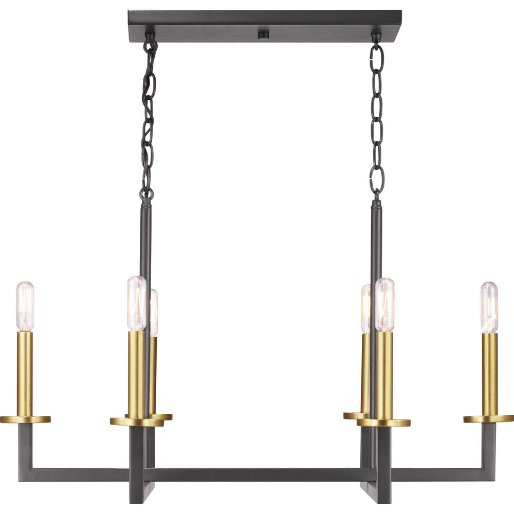 Progress Canada - P400113-143 - Six Light Chandelier - Blakely - Graphite