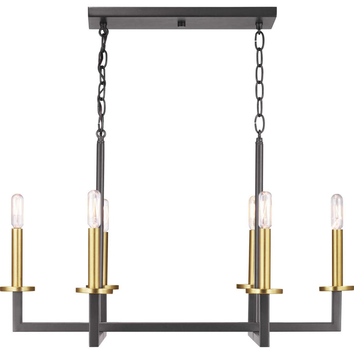 Progress Canada - P400113-143 - Six Light Chandelier - Blakely - Graphite