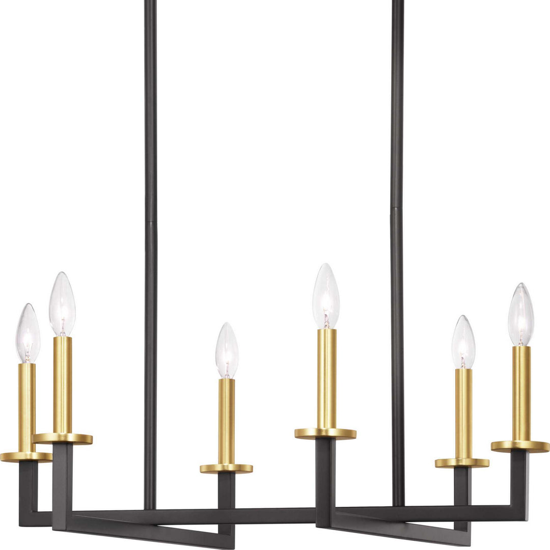 Progress Canada - P400113-143 - Six Light Chandelier - Blakely - Graphite