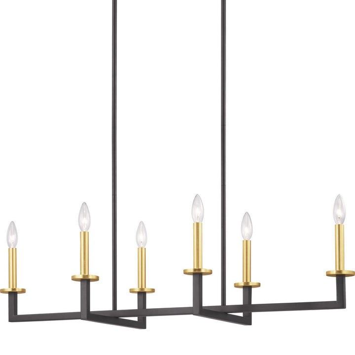 Progress Canada - P400114-143 - Six Light Island Pendant - Blakely - Graphite