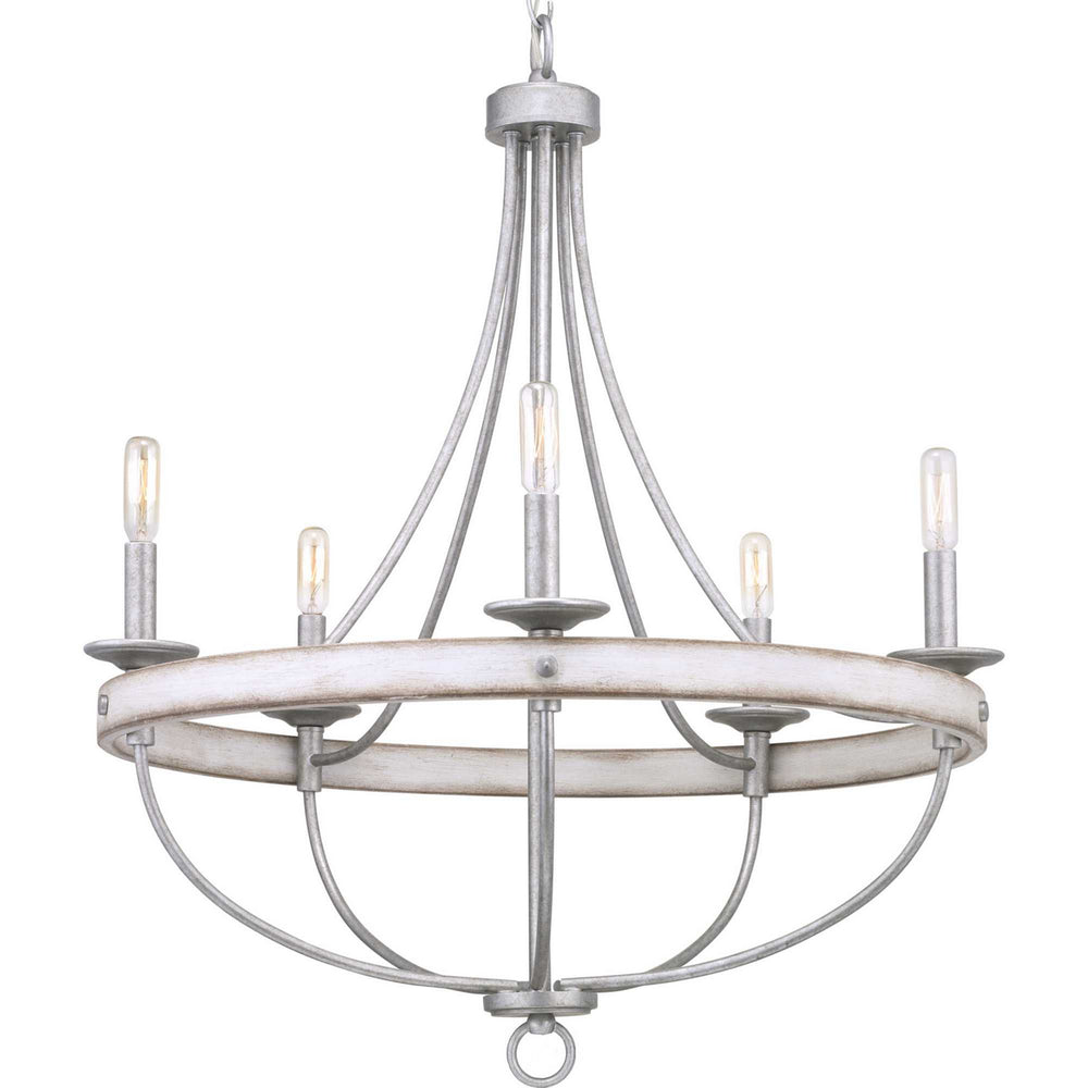 Progress Canada - P400158-141 - Five Light Chandelier - Gulliver - Galvanized