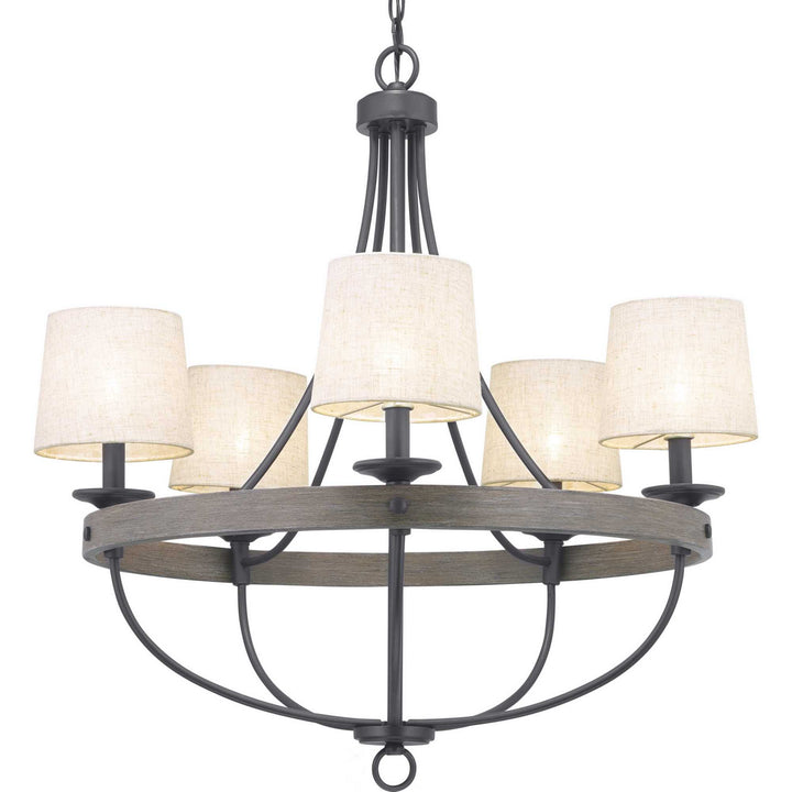 Progress Canada - P400158-143 - Five Light Chandelier - Gulliver - Graphite
