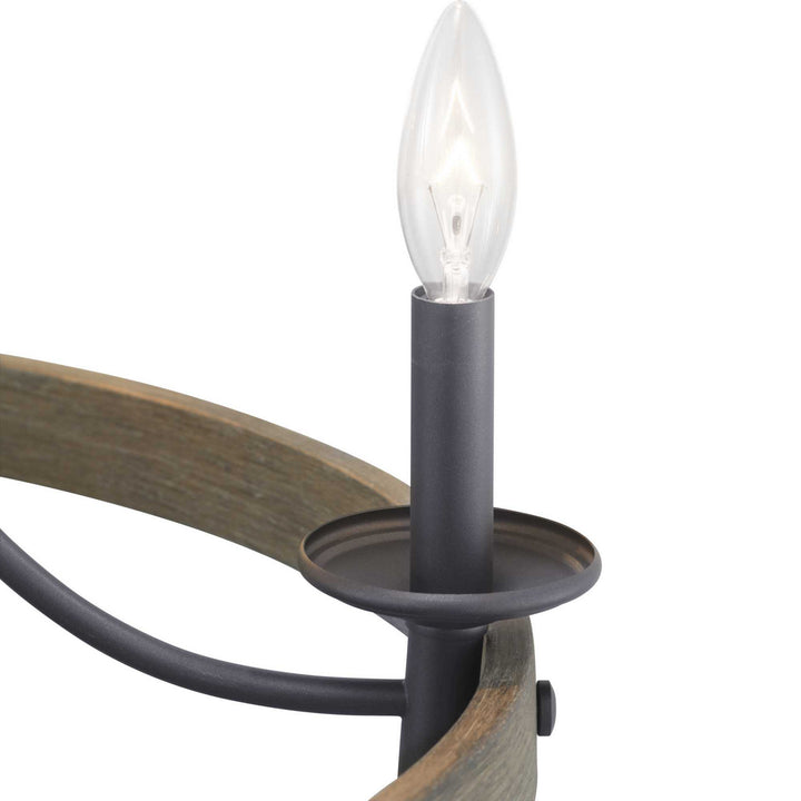 Progress Canada - P400158-143 - Five Light Chandelier - Gulliver - Graphite
