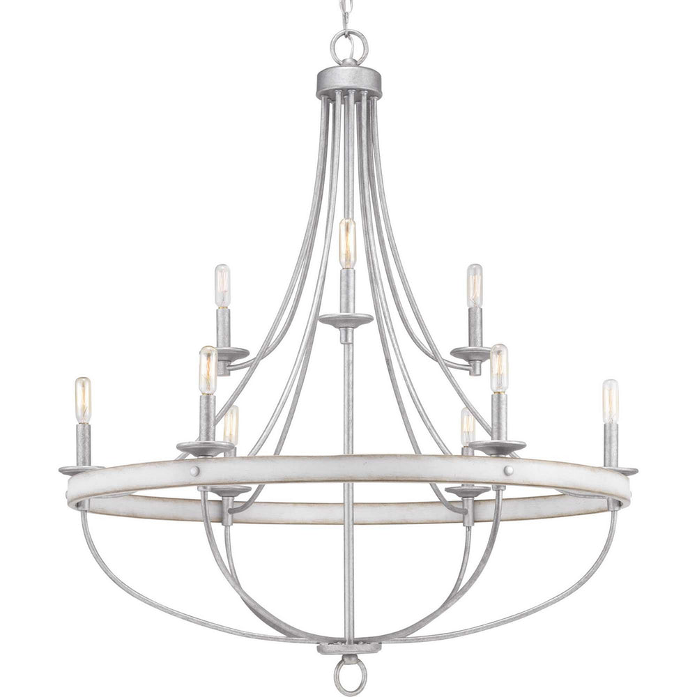 Progress Canada - P400159-141 - Nine Light Chandelier - Gulliver - Galvanized