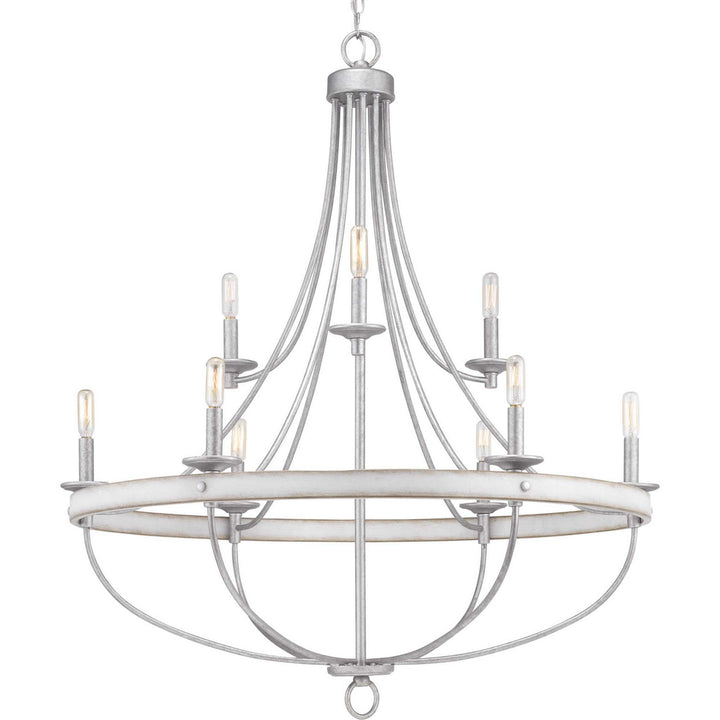 Progress Canada - P400159-141 - Nine Light Chandelier - Gulliver - Galvanized