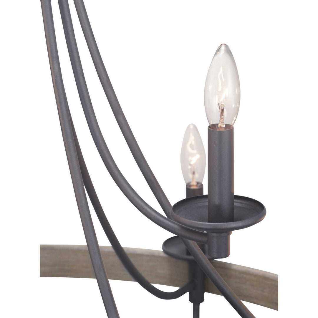 Progress Canada - P400159-143 - Nine Light Chandelier - Gulliver - Graphite