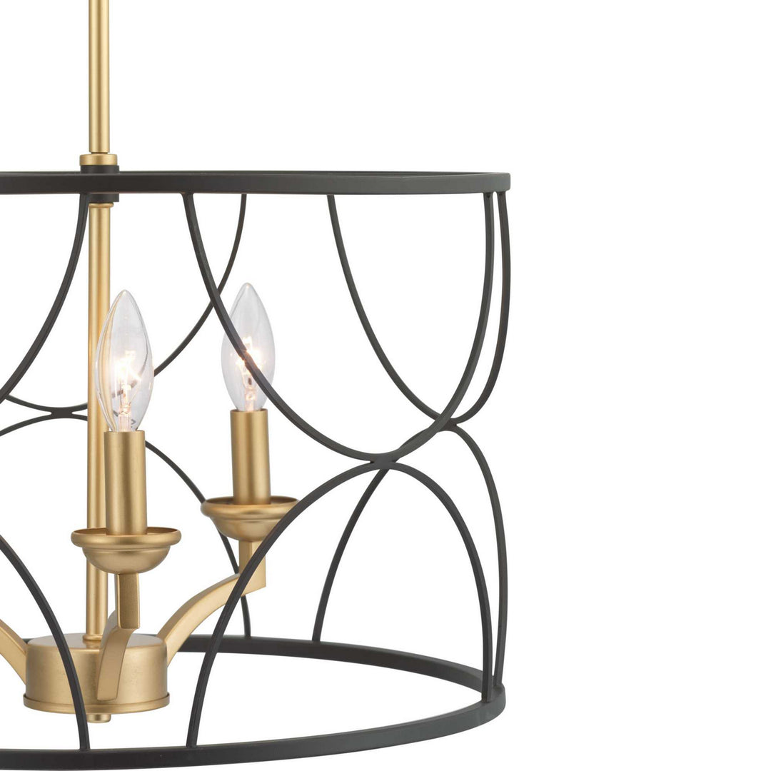 Progress Canada - P400177-031 - Three Light Chandelier - Landree - Black