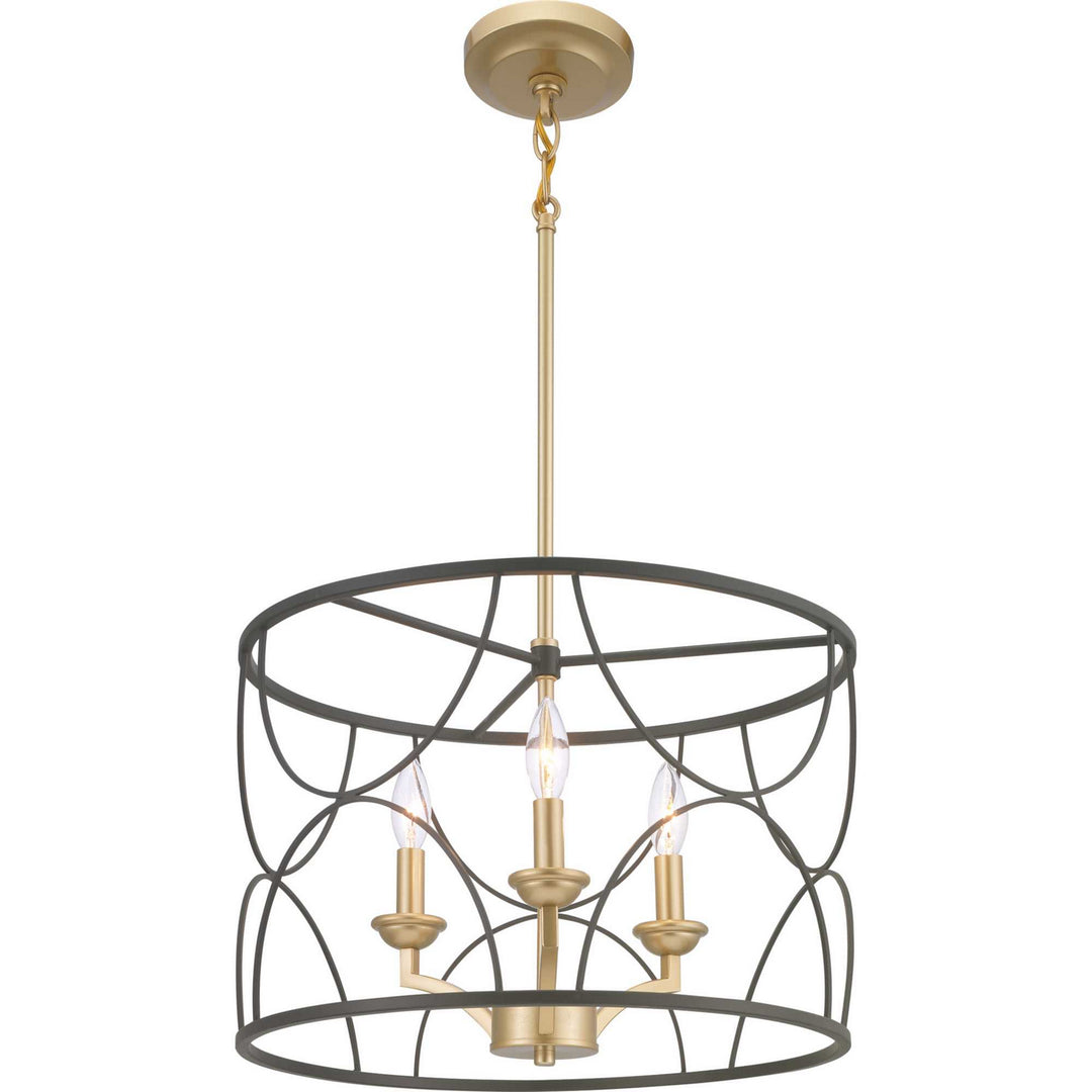 Progress Canada - P400177-031 - Three Light Chandelier - Landree - Black