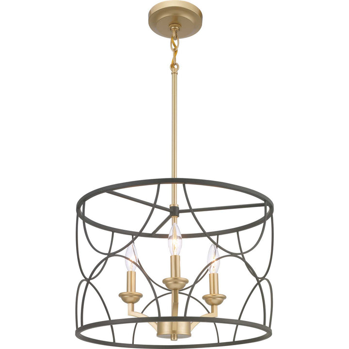Progress Canada - P400177-031 - Three Light Chandelier - Landree - Black