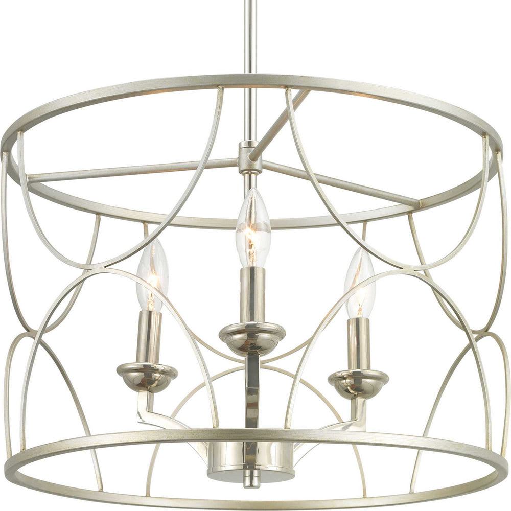 Progress Canada - P400177-134 - Three Light Chandelier - Landree - Silver Ridge