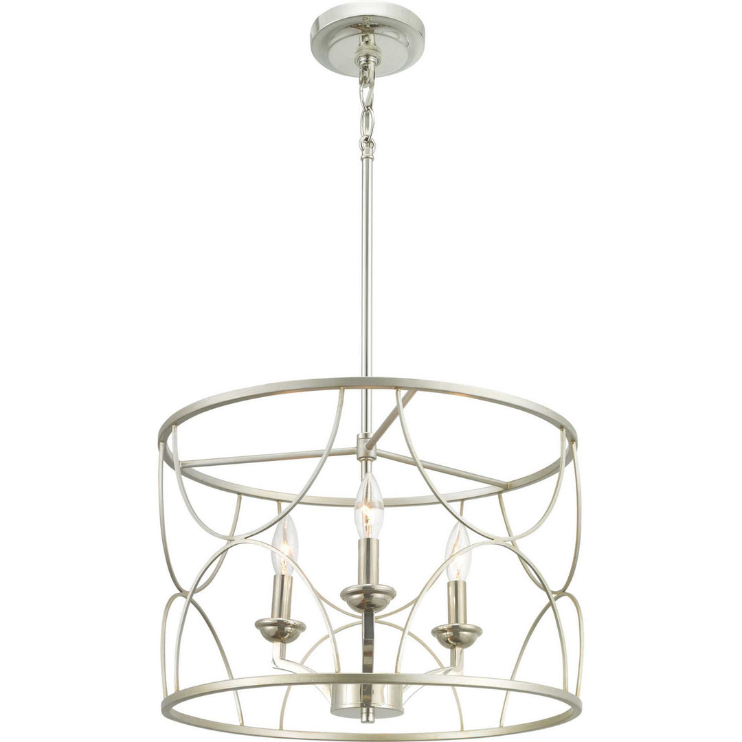 Landree Three Light Chandelier in Silver Ridge - available from The Lighting Shoppe, trusted by Canadian homeowners