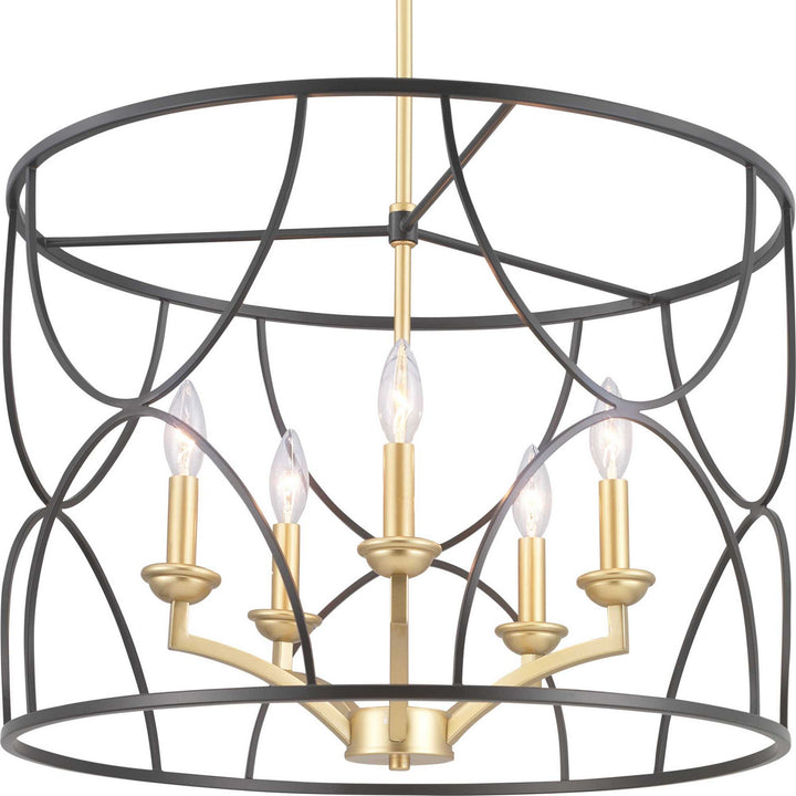 Progress Canada - P400178-031 - Five Light Chandelier - Landree - Black