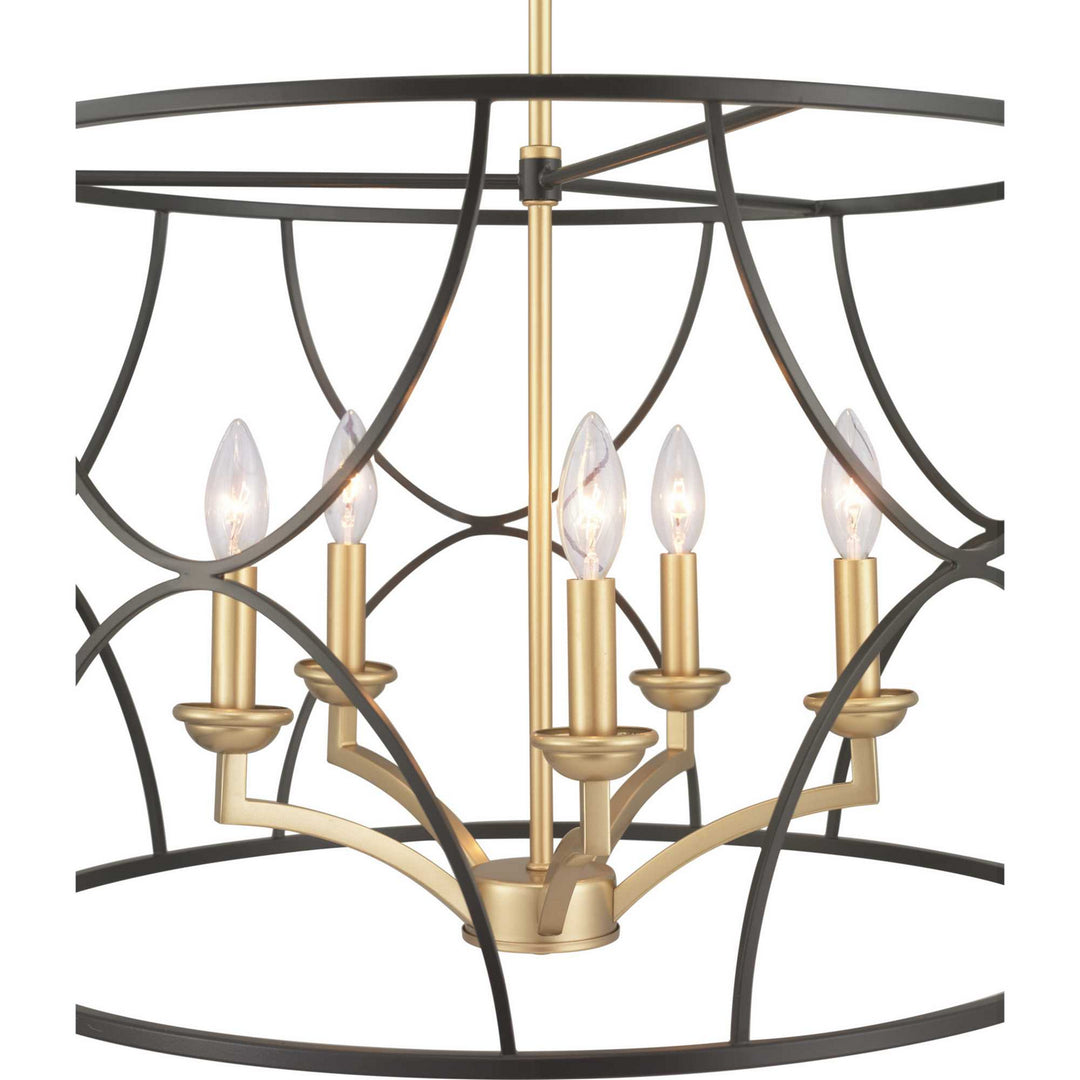 Progress Canada - P400178-031 - Five Light Chandelier - Landree - Black