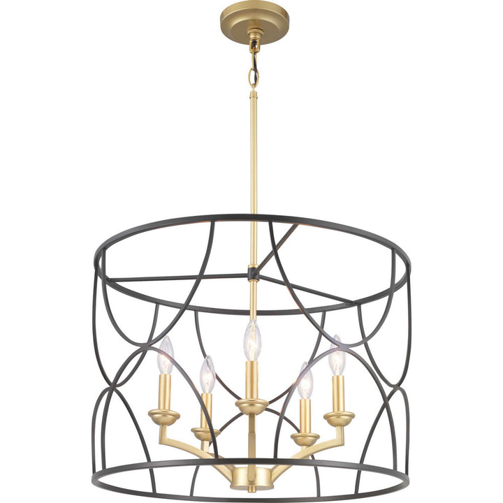 Progress Canada - P400178-031 - Five Light Chandelier - Landree - Black