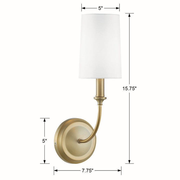 Crystorama - 2241-VG - One Light Wall Sconce - Sylvan - Vibrant Gold