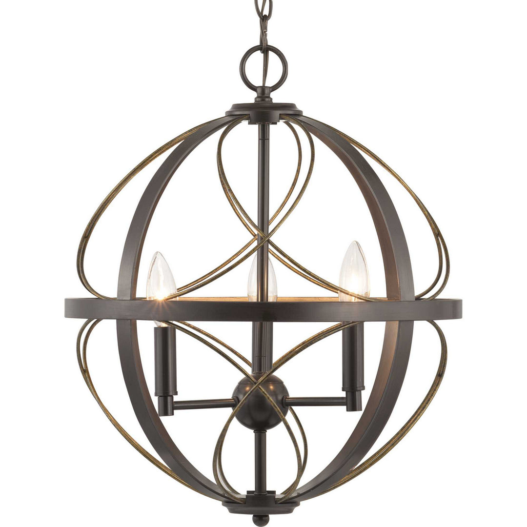 Progress Canada - P500068-020 - Three Light Pendant - Brandywine - Antique Bronze