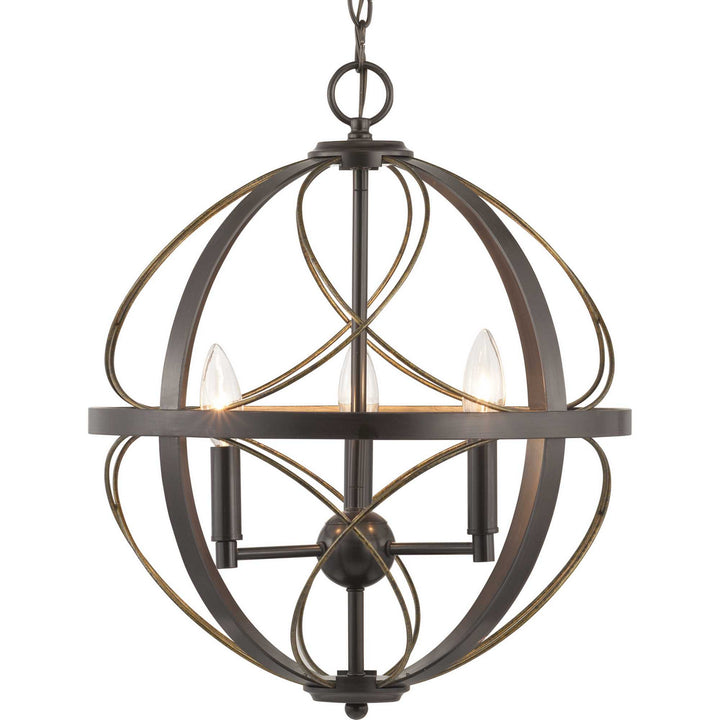 Progress Canada - P500068-020 - Three Light Pendant - Brandywine - Antique Bronze