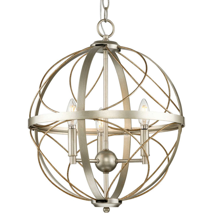Progress Canada - P500068-134 - Three Light Pendant - Brandywine - Silver Ridge