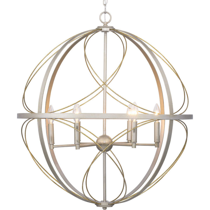 Progress Canada - P500069-134 - Six Light Pendant - Brandywine - Silver Ridge