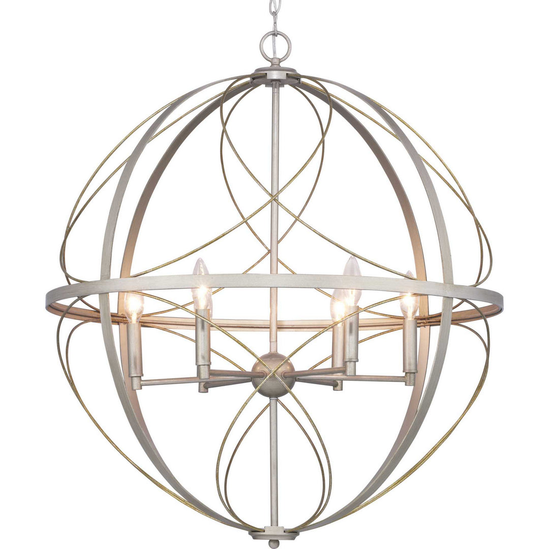 Progress Canada - P500069-134 - Six Light Pendant - Brandywine - Silver Ridge