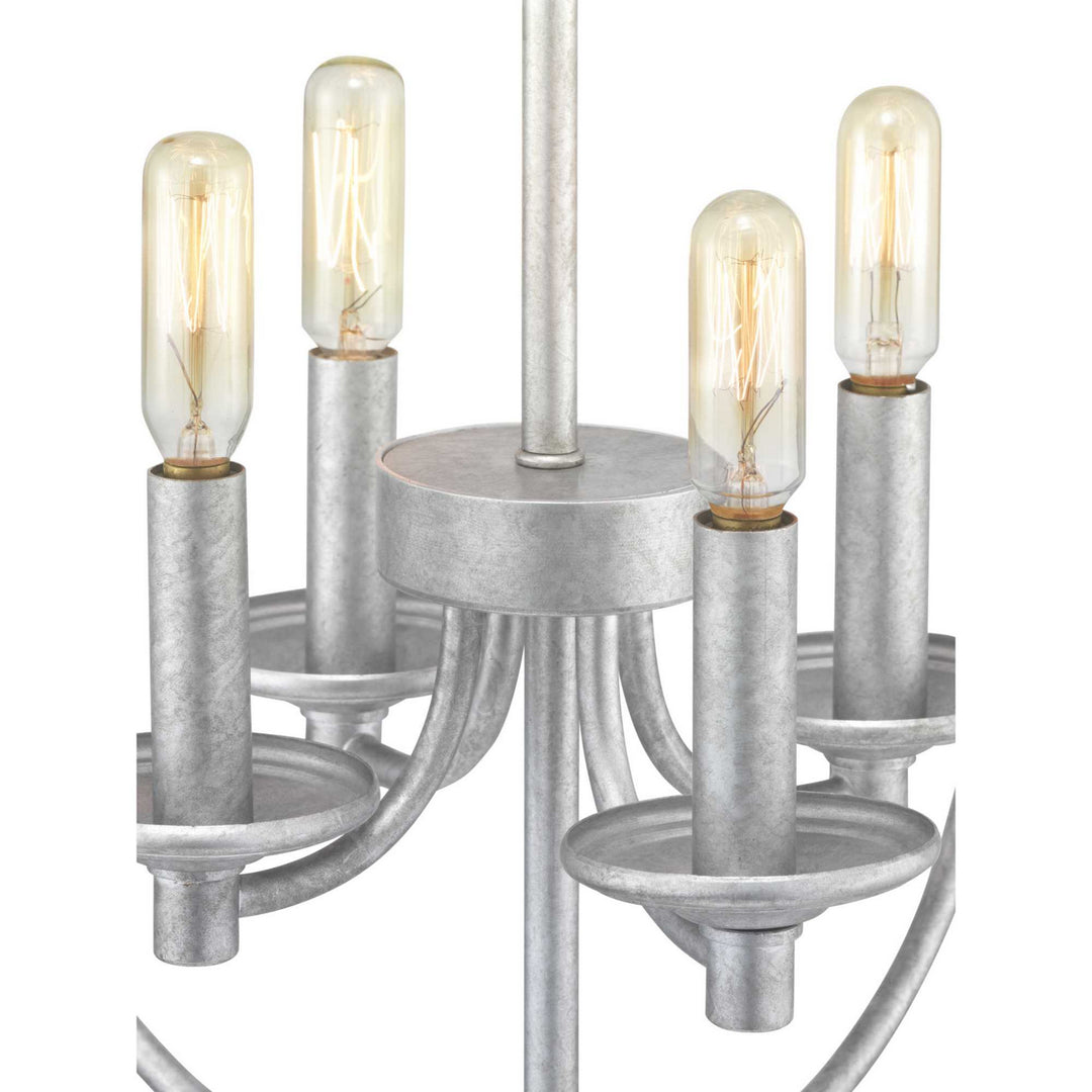 Progress Canada - P500157-141 - Four Light Foyer Pendant - Gulliver - Galvanized