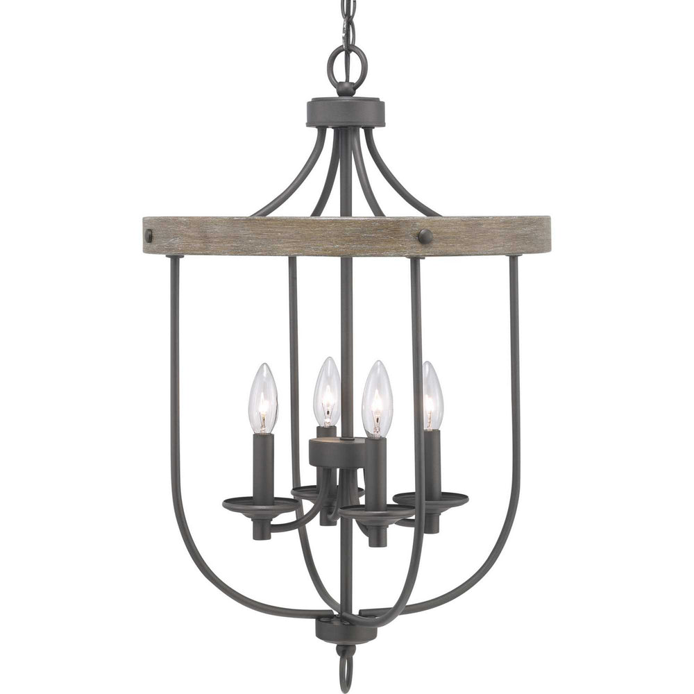 Progress Canada - P500157-143 - Four Light Foyer Pendant - Gulliver - Graphite
