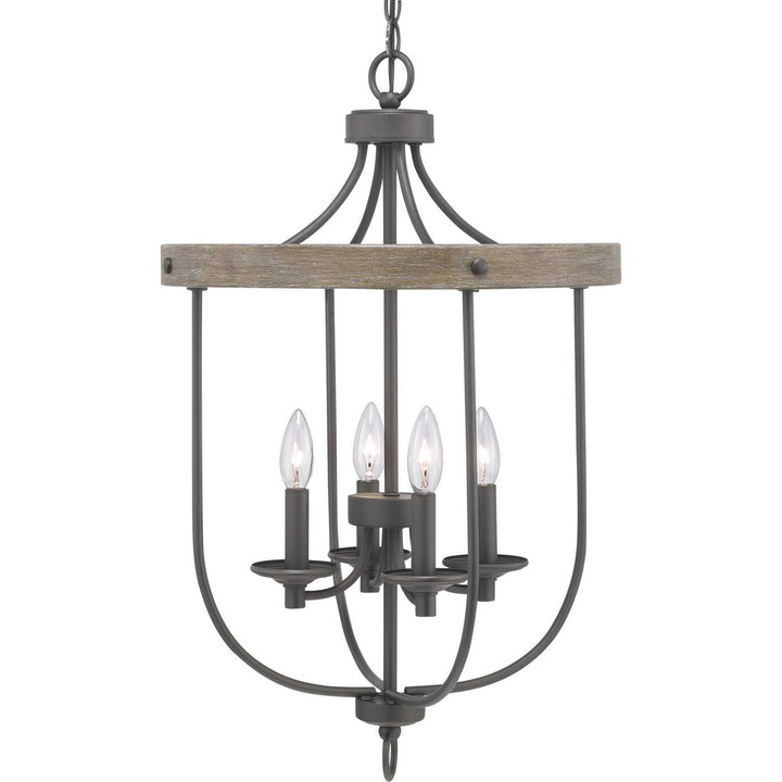 Progress Canada - P500157-143 - Four Light Foyer Pendant - Gulliver - Graphite
