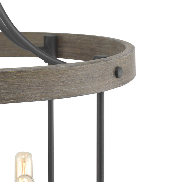 Progress Canada - P500157-143 - Four Light Foyer Pendant - Gulliver - Graphite