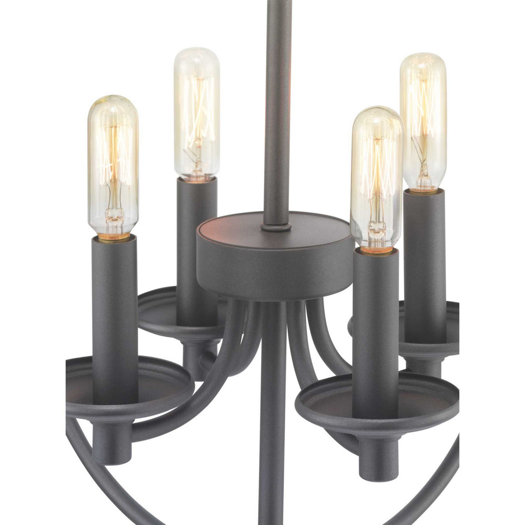 Progress Canada - P500157-143 - Four Light Foyer Pendant - Gulliver - Graphite