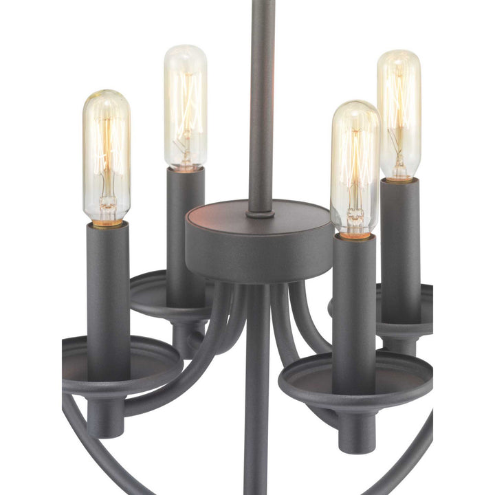 Progress Canada - P500157-143 - Four Light Foyer Pendant - Gulliver - Graphite