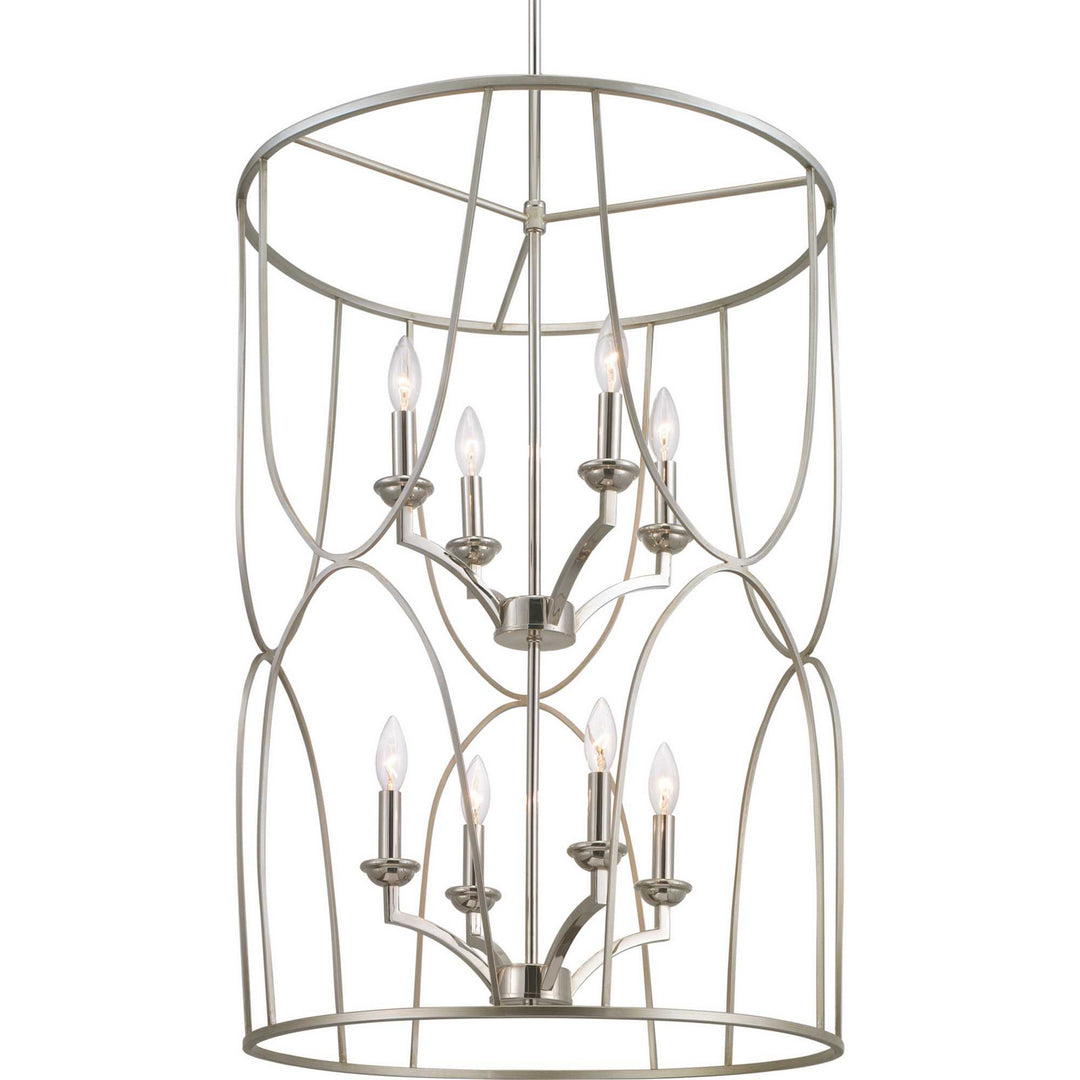 Progress Canada - P500177-134 - Eight Light Foyer Pendant - Landree - Silver Ridge