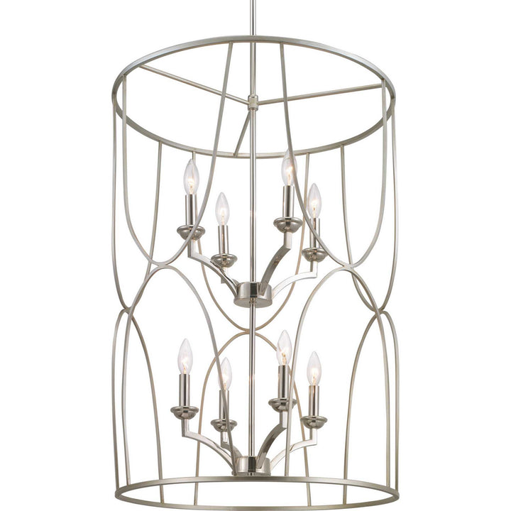 Progress Canada - P500177-134 - Eight Light Foyer Pendant - Landree - Silver Ridge