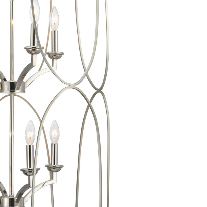 Progress Canada - P500177-134 - Eight Light Foyer Pendant - Landree - Silver Ridge