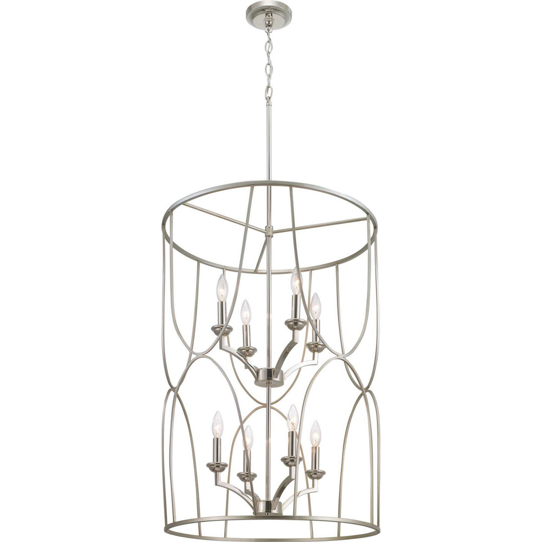 Progress Canada - P500177-134 - Eight Light Foyer Pendant - Landree - Silver Ridge
