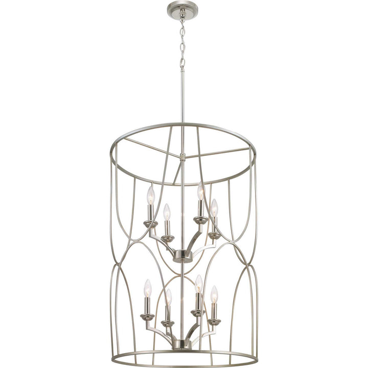 Progress Canada - P500177-134 - Eight Light Foyer Pendant - Landree - Silver Ridge