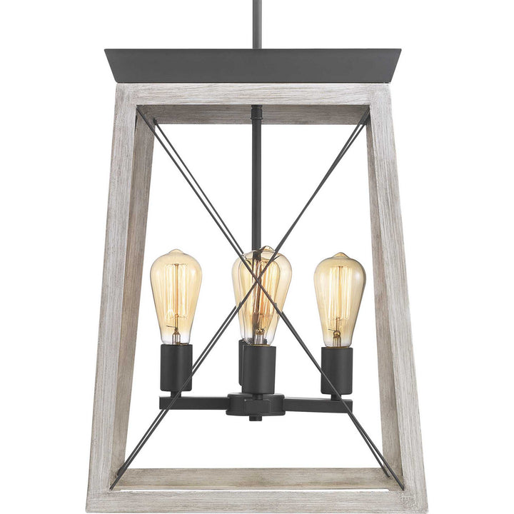 Progress Canada - P500178-143 - Four Light Foyer Pendant - Briarwood - Graphite