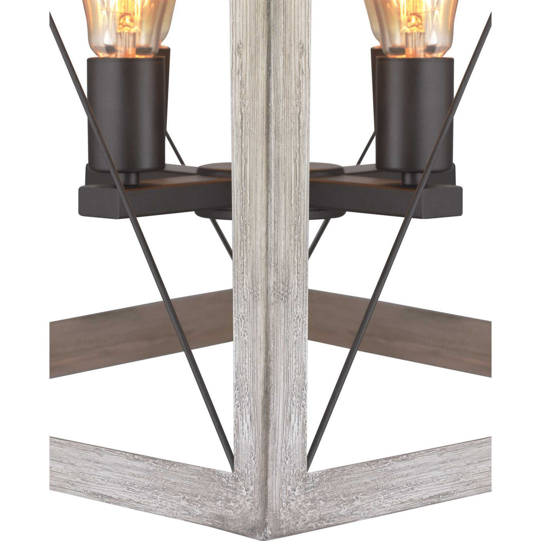 Progress Canada - P500178-143 - Four Light Foyer Pendant - Briarwood - Graphite