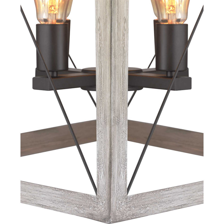 Progress Canada - P500178-143 - Four Light Foyer Pendant - Briarwood - Graphite