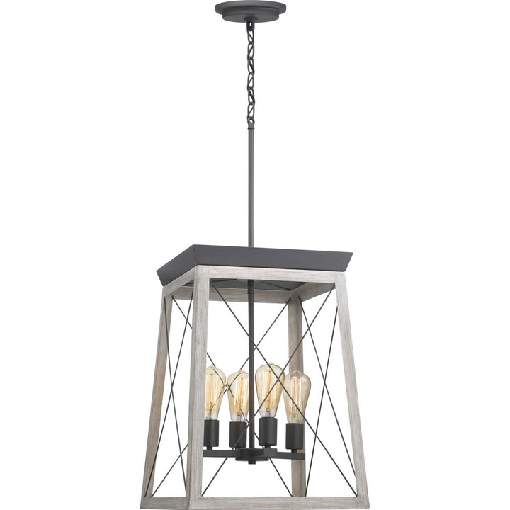 Briarwood Four Light Foyer Pendant in Graphite - available from The Lighting Shoppe, trusted by Canadian homeowners