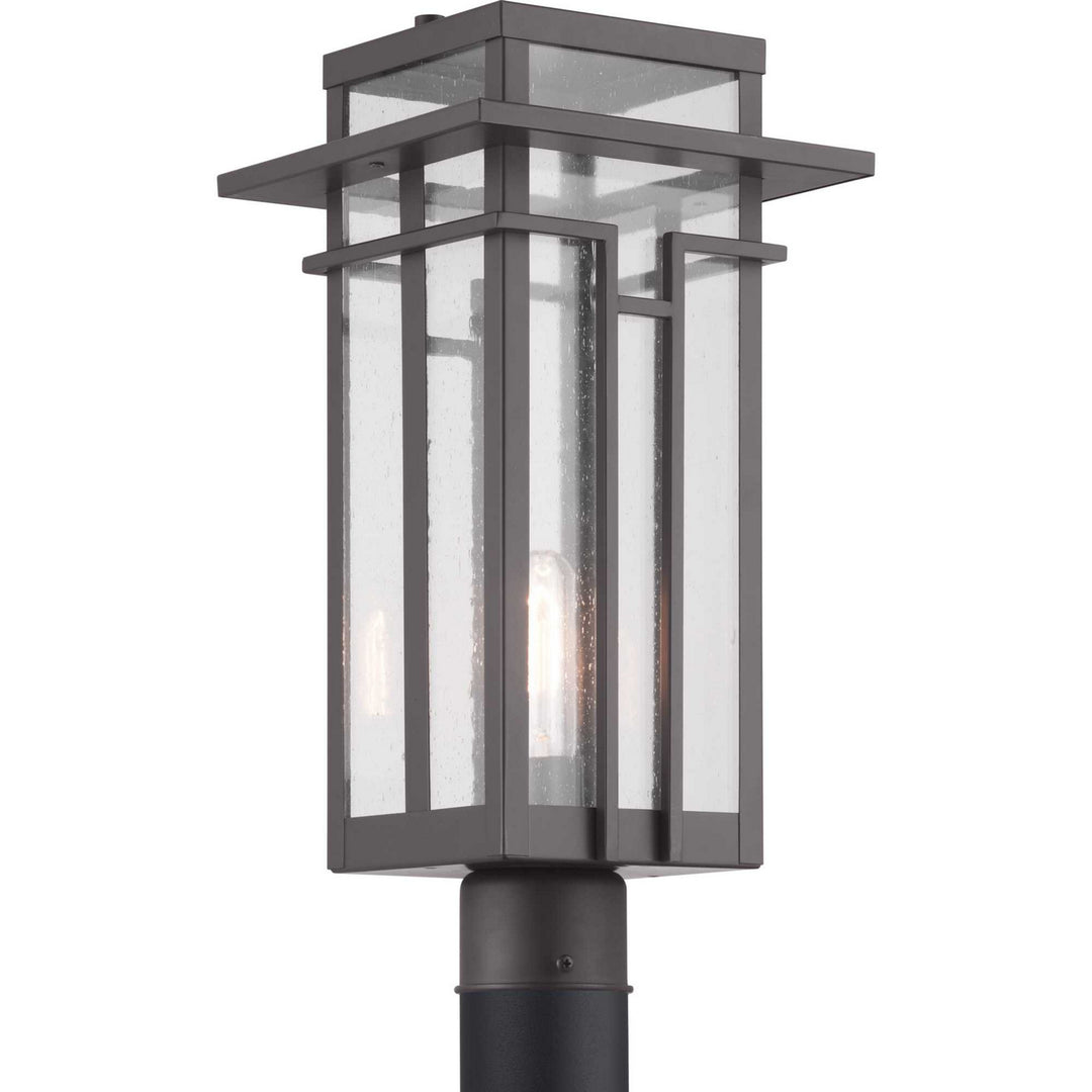 Boxwood One Light Post Lantern in Antique Bronze - available from The Lighting Shoppe, trusted by Canadian homeowners
