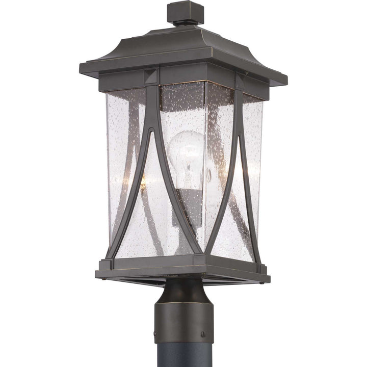 Abbott One Light Post Lantern in Antique Bronze - available from The Lighting Shoppe, trusted by Canadian homeowners