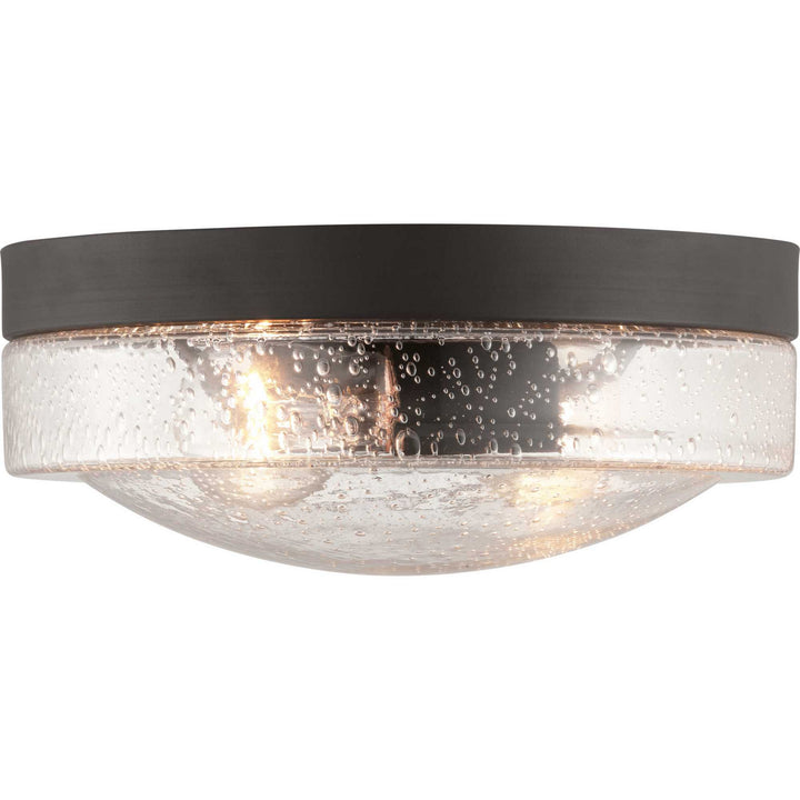 Weldon Two Light Flush Mount in Architectural Bronze - available from The Lighting Shoppe, trusted by Canadian homeowners