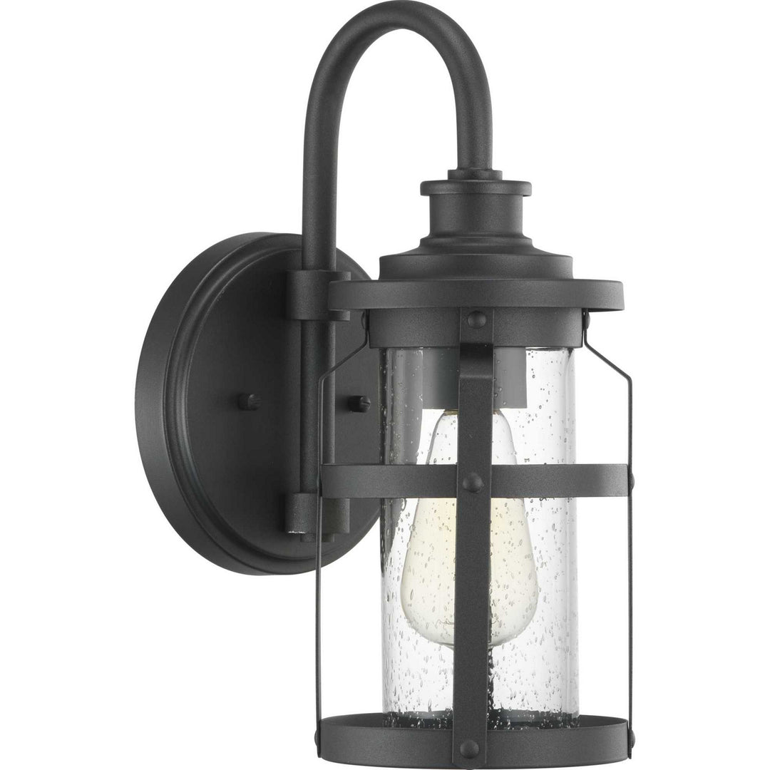 Haslett One Light Wall Lantern in Black - available from The Lighting Shoppe, trusted by Canadian homeowners