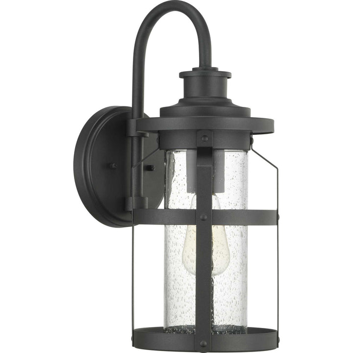 Haslett One Light Wall Lantern in Black - available from The Lighting Shoppe, trusted by Canadian homeowners