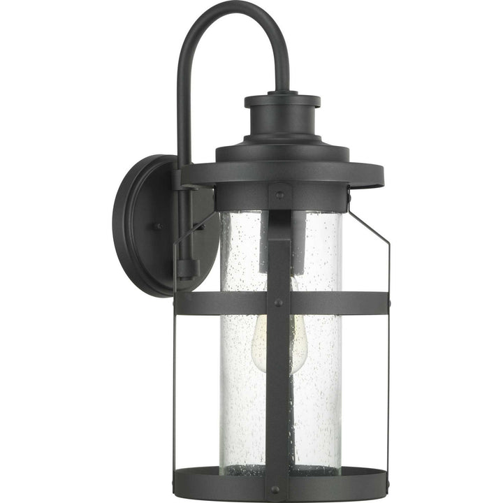 Haslett One Light Wall Lantern in Black - available from The Lighting Shoppe, trusted by Canadian homeowners